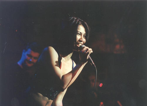 Anggun at the Philippine Concert in the Hard Rock Caf Makati of Manila on April 25th, 2001