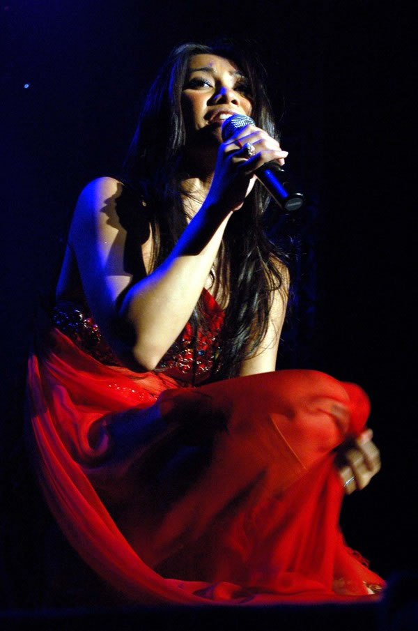 Anggun in concerto a Jakarta (Indonesia)<br>Foto gentilmente concessa da Kapanlagi.com