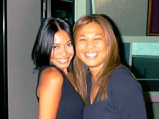 Anggun during an interview for a Tokio radio station